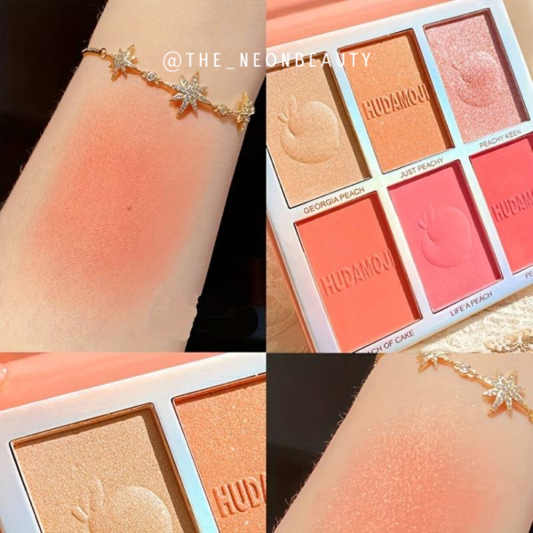 All-in-One Peach Powder Blusher & Eyeshadow Palette