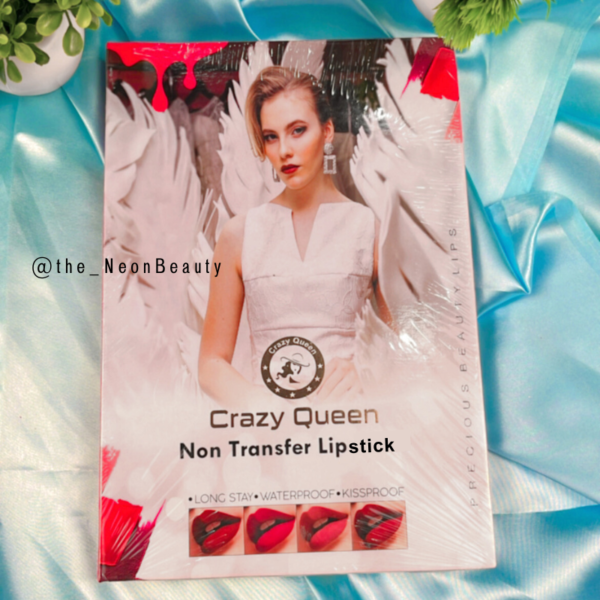 Crazy Queen Liquid Matte Non Transfer Lipstick- Pack Of 24